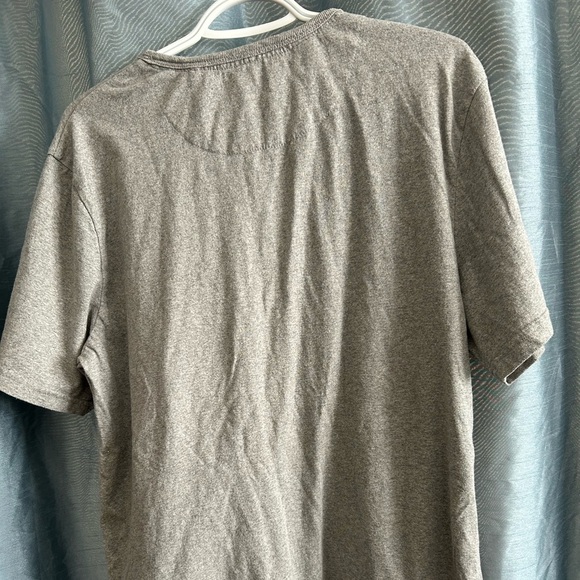 Buffalo David Bitton Light Gray Henley Tee- large- lightly used - Picture 9 of 9